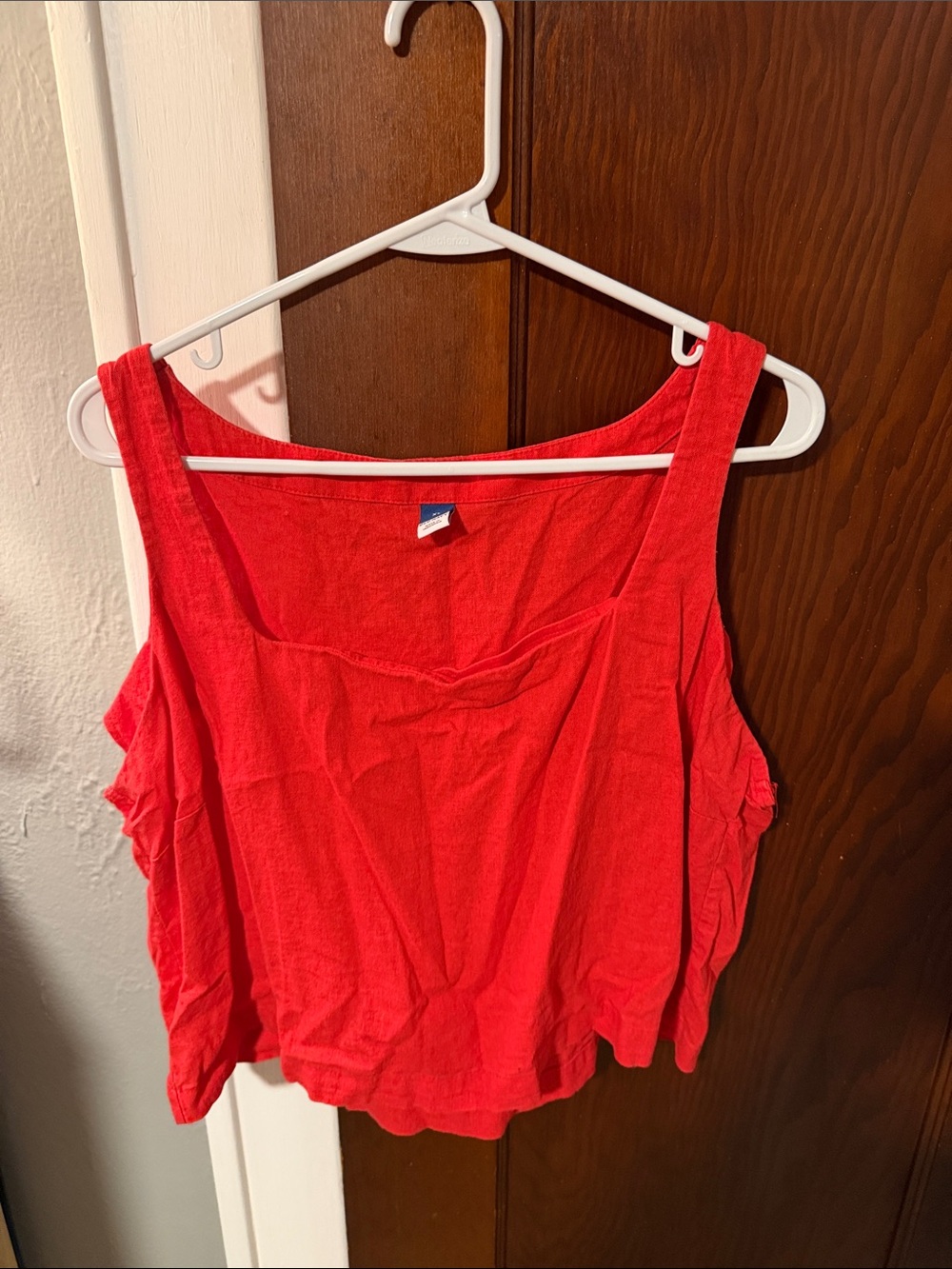 Old Navy Bright Red Scoop Neck Tank Top